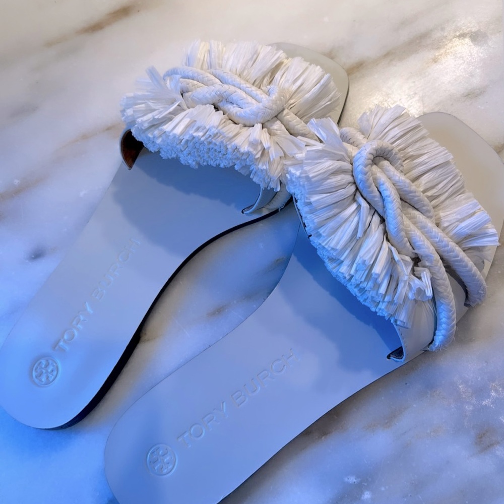 Tory Burch Rope Flat Slide 9 1/2